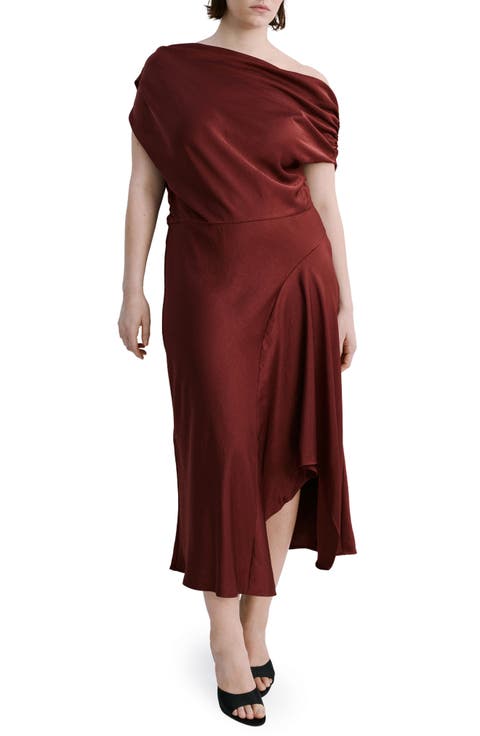 One-Shoulder High-Low Cocktail Dress
