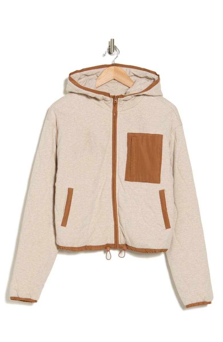 Spiritual Gangster Onion Quilted Hooded Jacket, Alternate, color, 