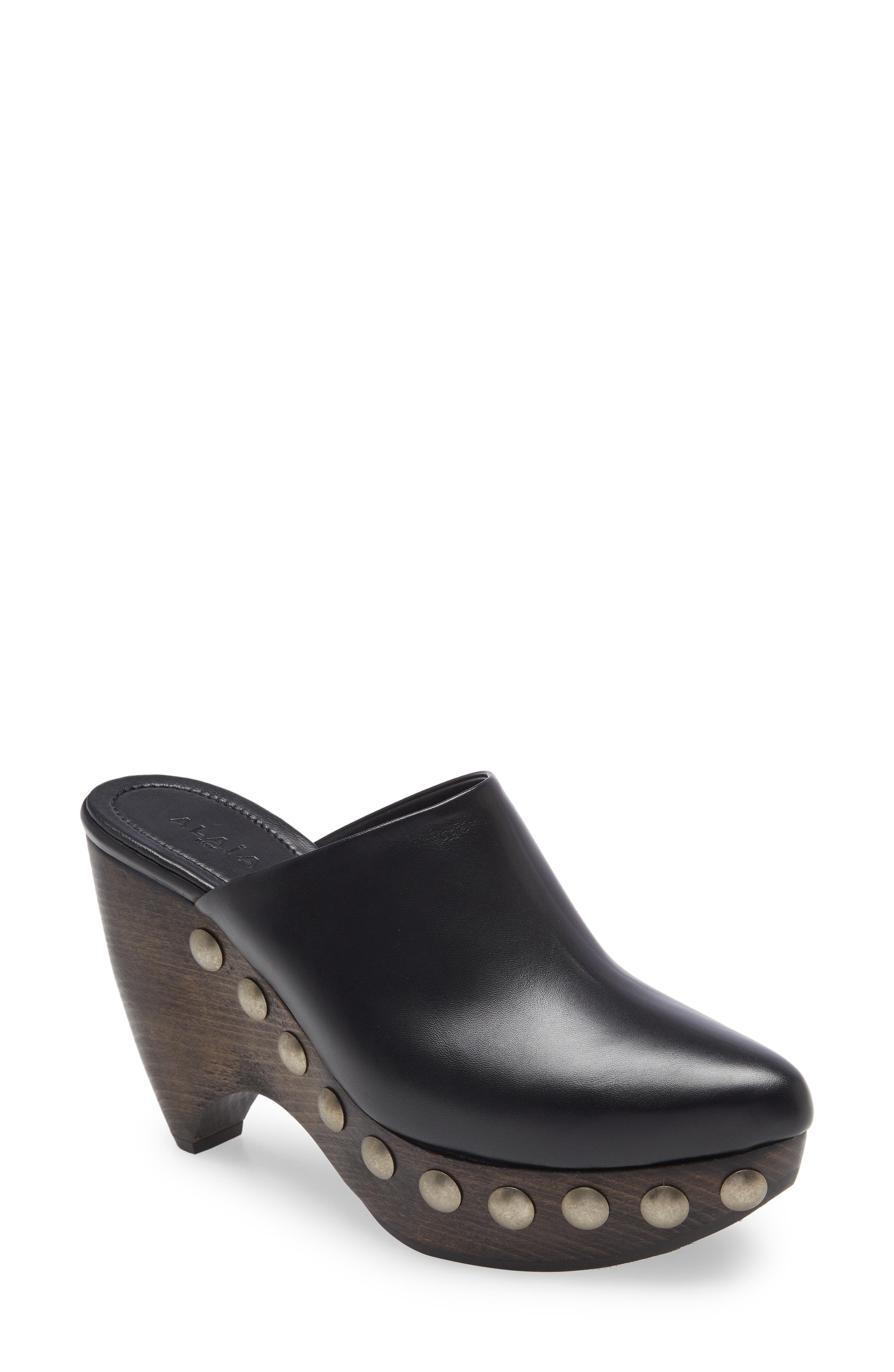 Alaïa Pointy Toe Clog, Main, color, 