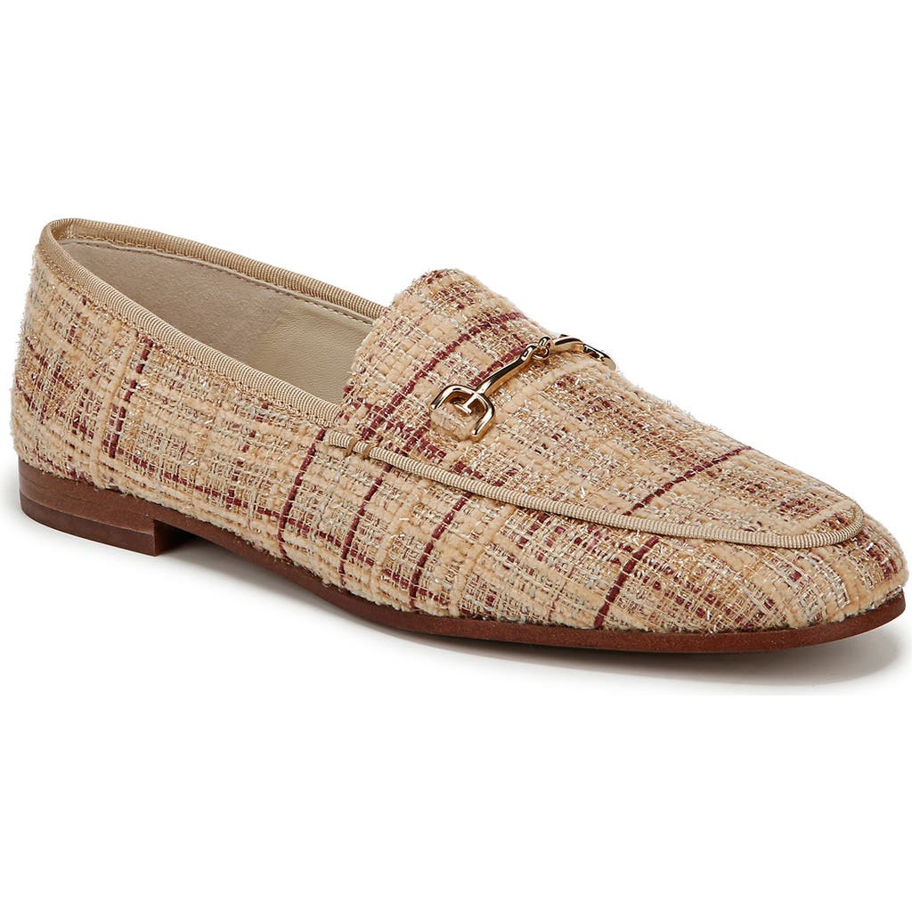 Sam Edelman Loraine Bit Loafer Pale Gold Fabric In Pale Gold
