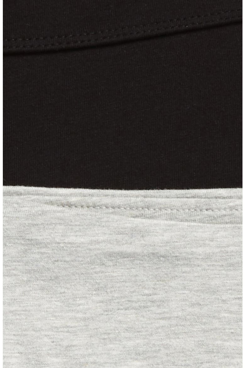 Kids' High Waist Bike Shorts Two-Pack, Alternate, color, BLACK- GREY PACK