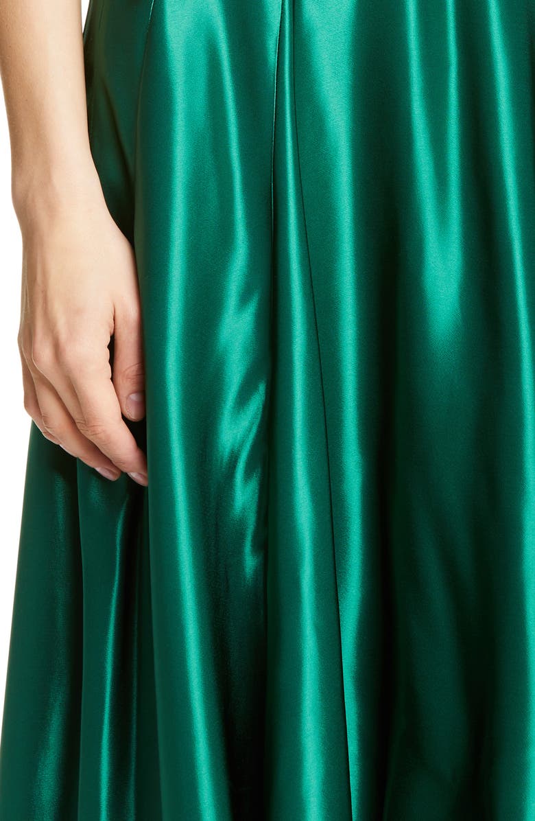 Sies Marjan High/Low Satin Dress, Alternate, color, 