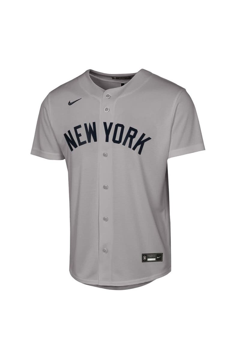 Nike Youth Nike Aaron Judge Gray New York Yankees Road Replica Jersey, Alternate, color, Gray