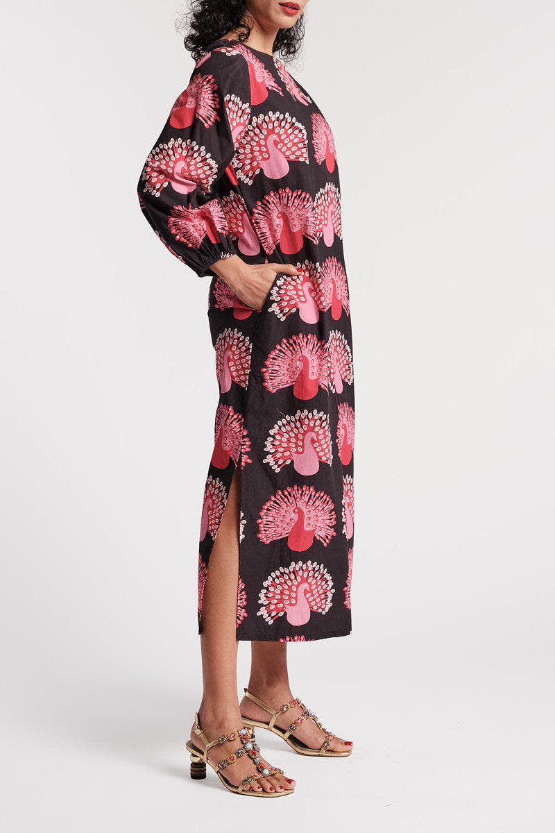 Minnow Maxi Peacock Dress - image 2