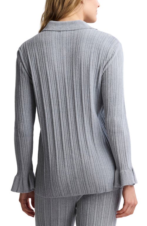 Barefoot Dreams Cozychic® Ultra Lite® Rib Pajama Top In Gray