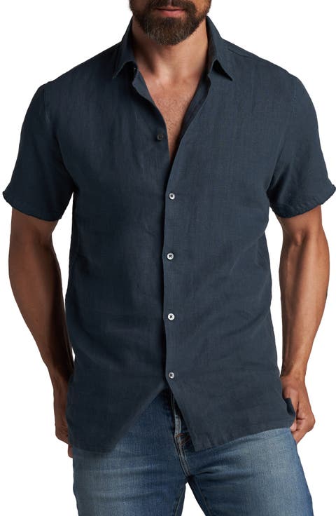 Lyons Linen Button-Up Shirt