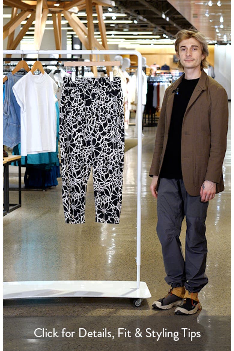 Floral Cotton Blend Crop Pants video