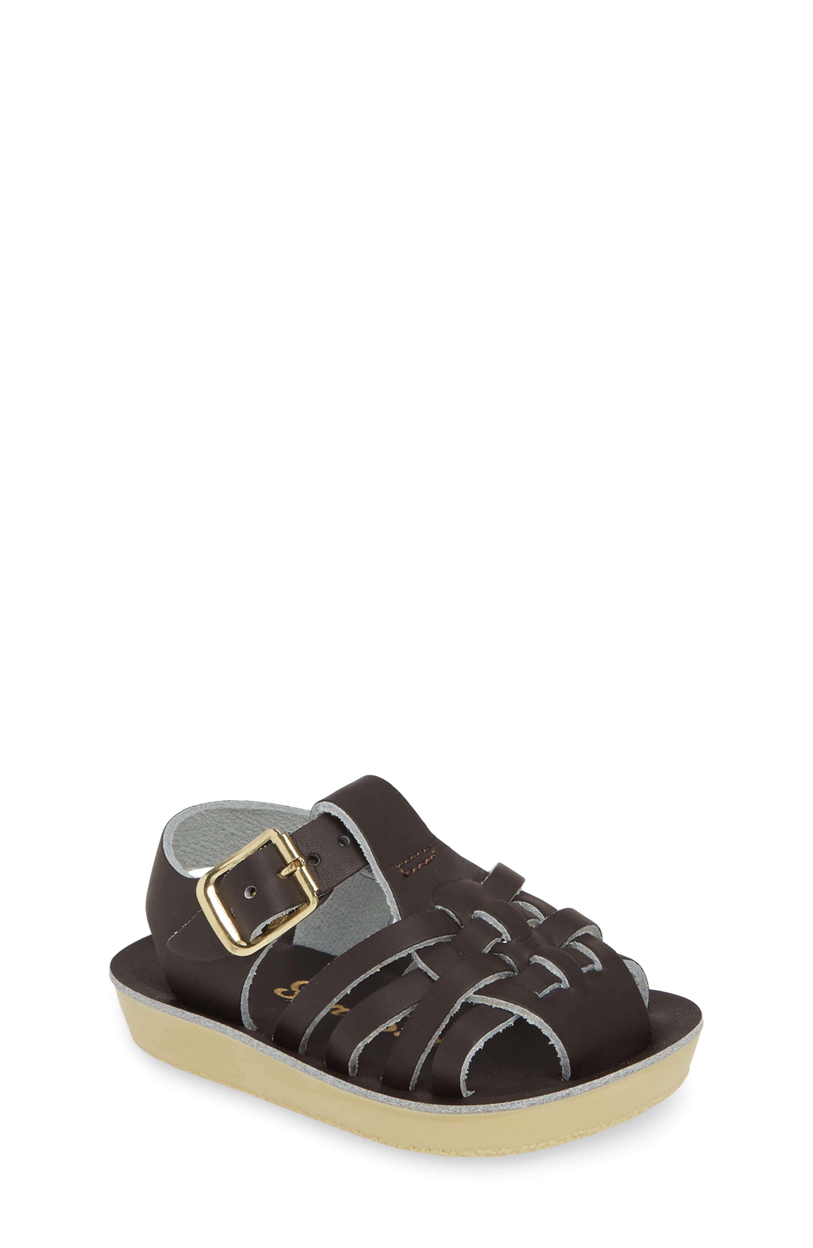 Water Friendly Fisherman Sandal, Main, color, BROWN