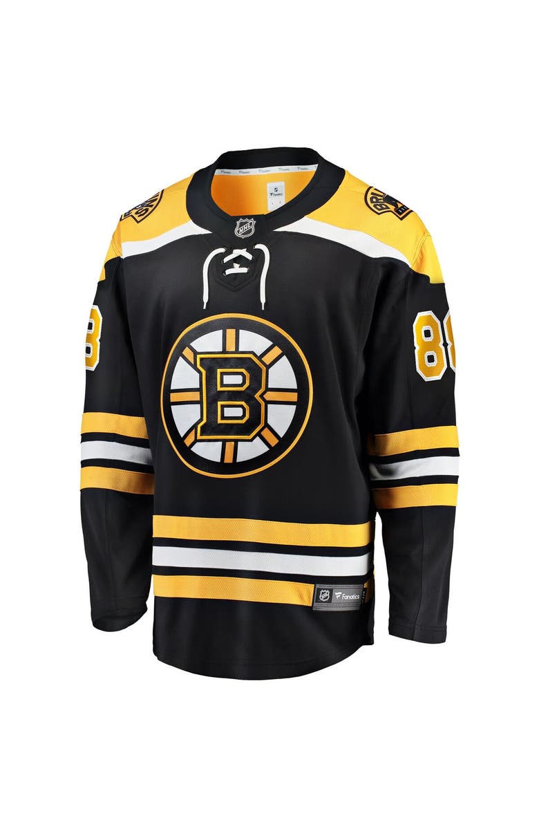 FANATICS Men's Fanatics David Pastrnak Black Boston Bruins Home Breakaway Jersey, Alternate, color, 