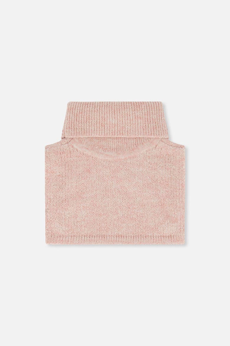 Knit Fleece Foldover Turtle Neckwarmer, Alternate, color, Pale Dusty Pink