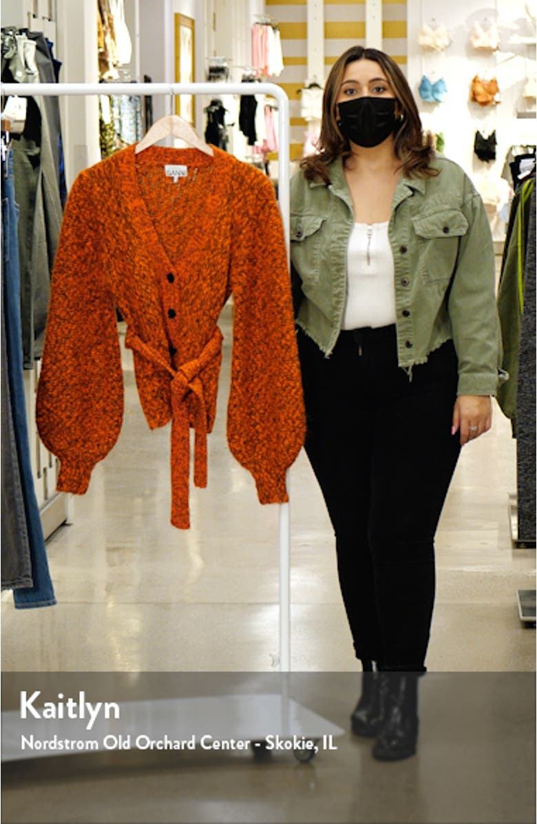 Chunky Mouline Alpaca & Mohair Belted Cardigan, sales video thumbnail