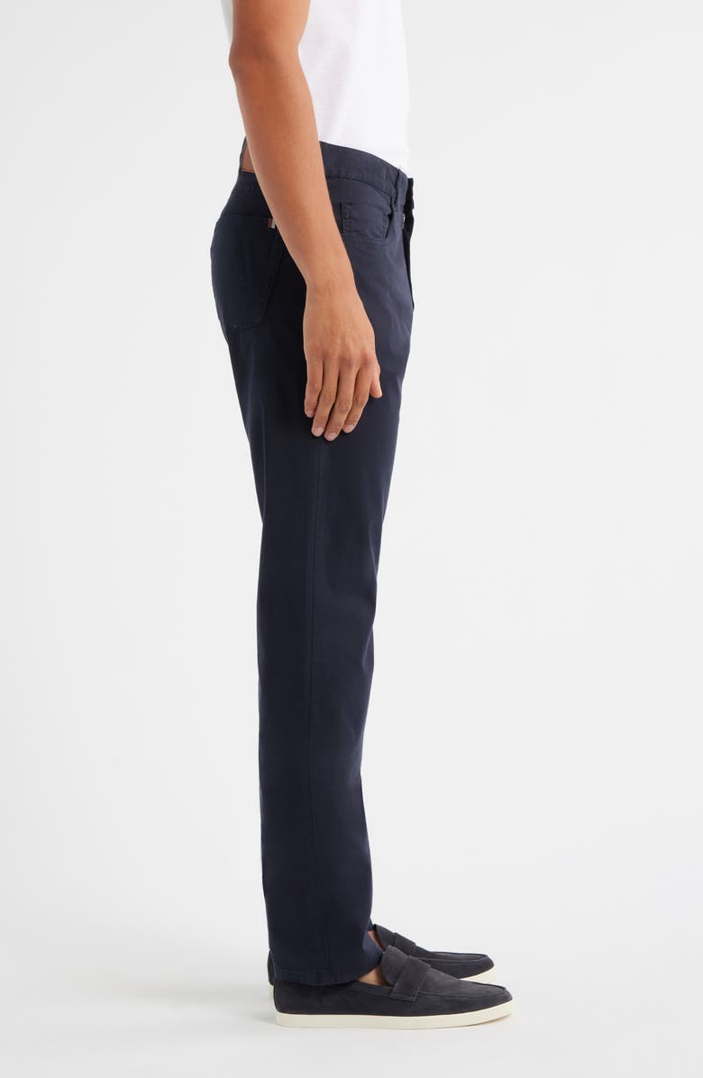 Canali Regular Fit 5-Pocket Cotton Stretch Twill Pants, Alternate, color, Navy