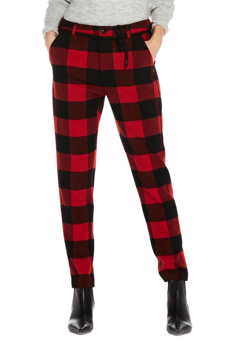 Check Print Pants, Main, color, COMBO A