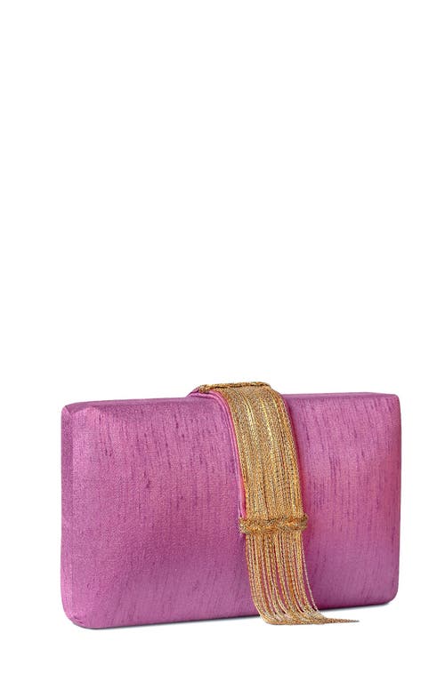 Simitri Fringe Clutch In Pink