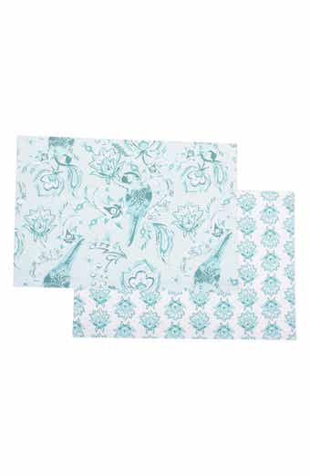 8 OAK LANE Parrot Paradise Set of 4 Placemats