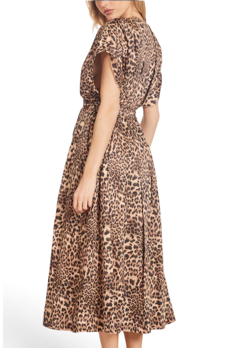 Shaun Button Front Shirtdress, Alternate, color, Leo Print