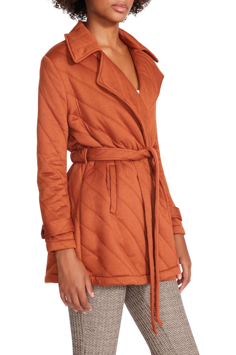 Kennedy Quilted Knit Jacket, Alternate, color, MOCHA BISQUE