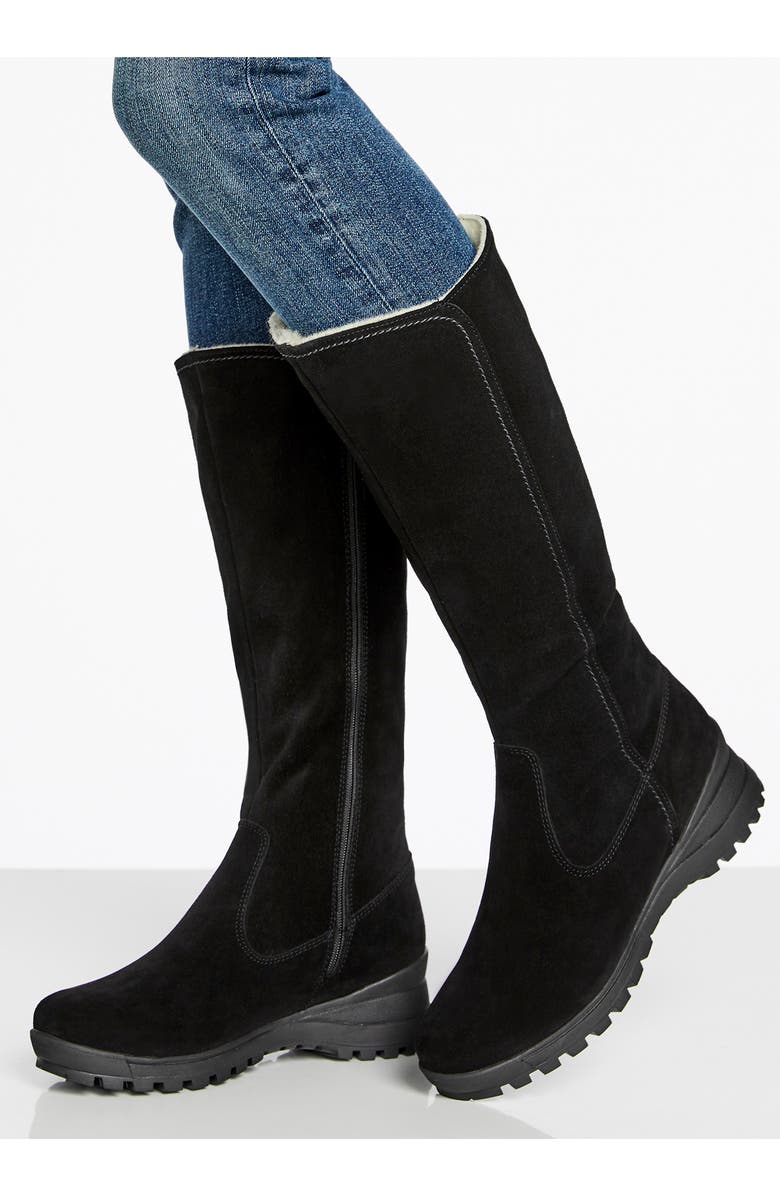 La Canadienne Agnes Wool Lined Wedge Boot, Alternate, color,