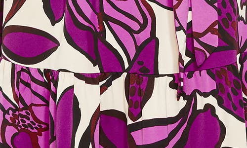 City Chic Felicity Floral Maxi Dress In Purple