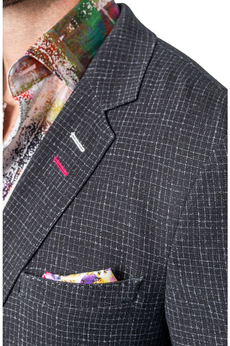 Unconstructed Squared Blazer, Alternate, color, BLACK