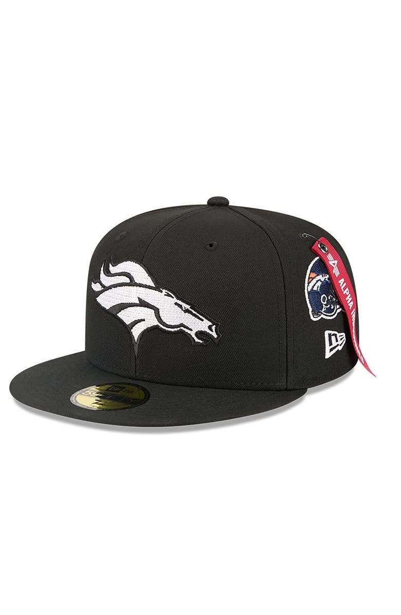 New Era x Alpha Industries Men's New Era x Alpha Industries  Black Denver Broncos 59FIFTY Fitted Hat, Main, color, 