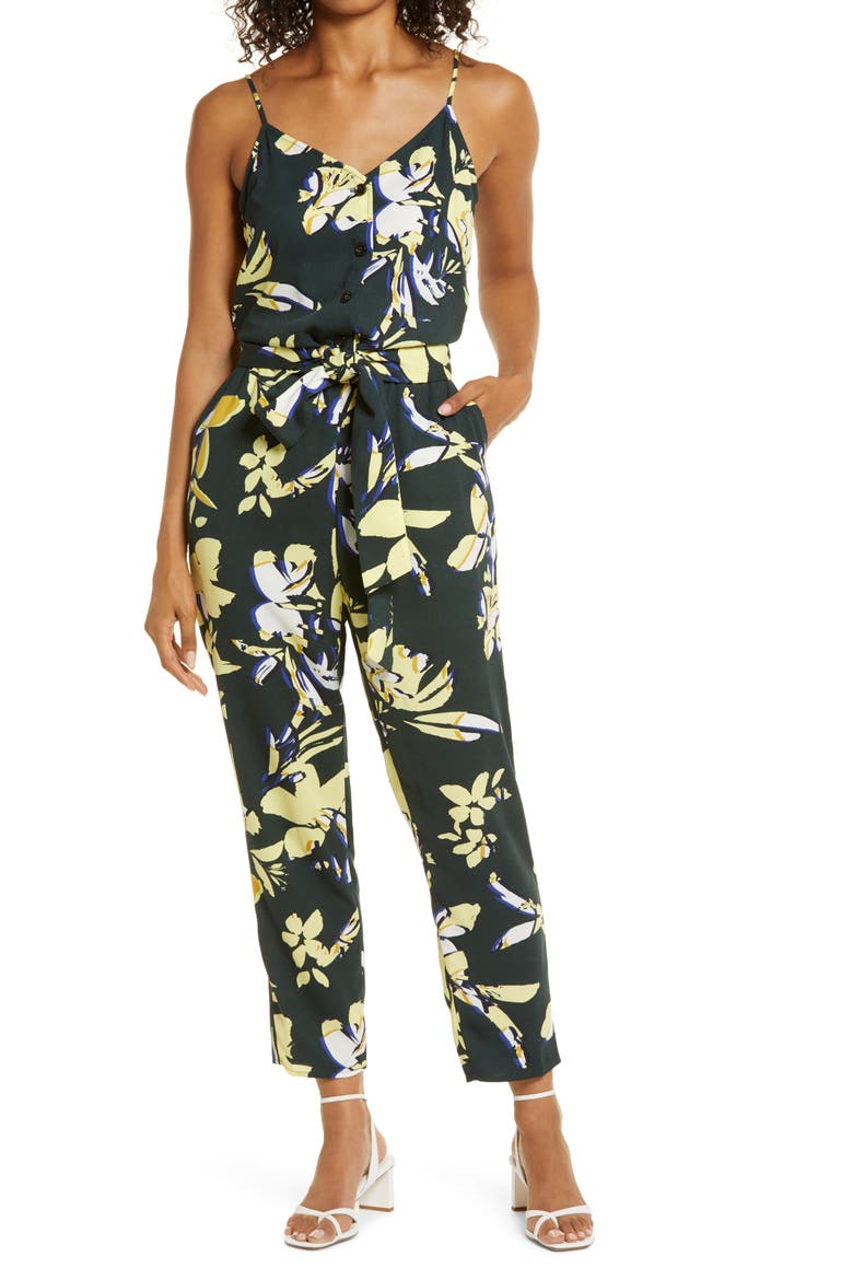 Cami Jumpsuit, Main, color, GREEN GABLES FLORAL