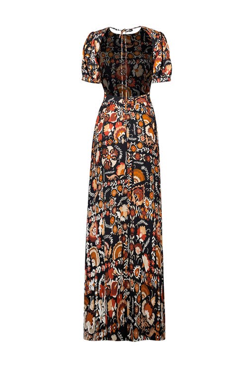 Ivonne Maxi Dress With Open Back In Black