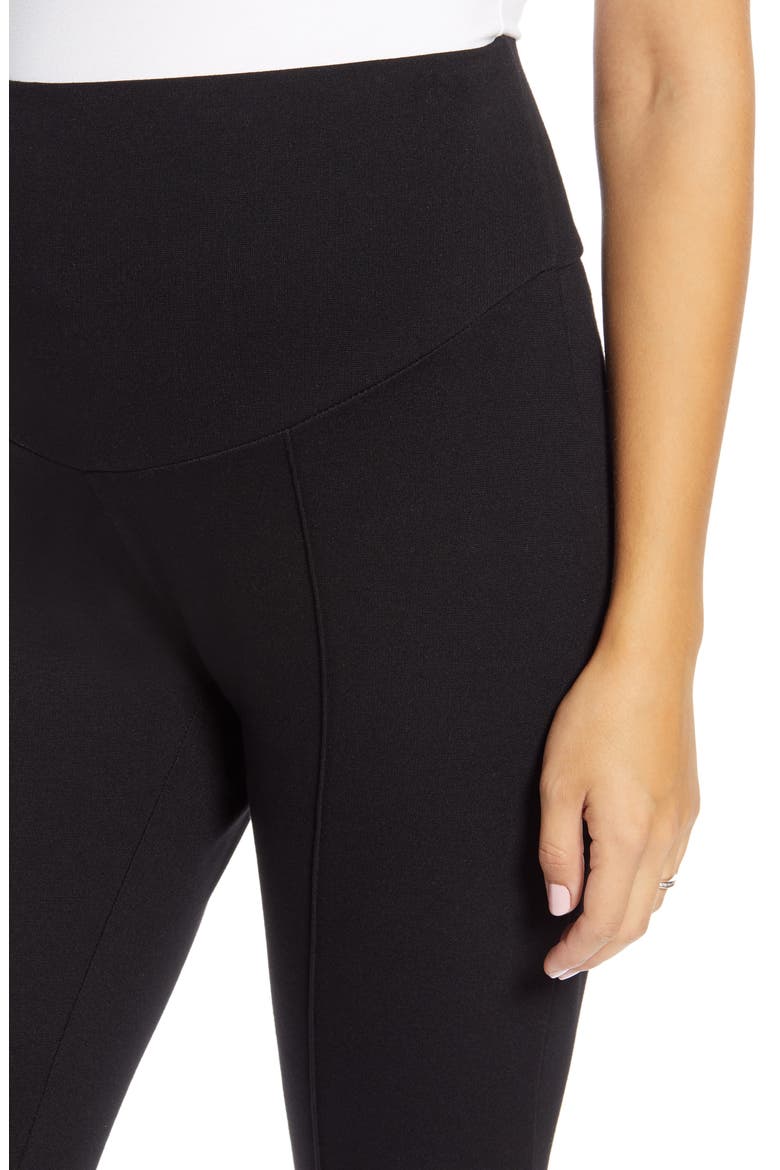 Over the Bump Maternity Ponte Knit Pants, Alternate, color, CAVIAR BLACK