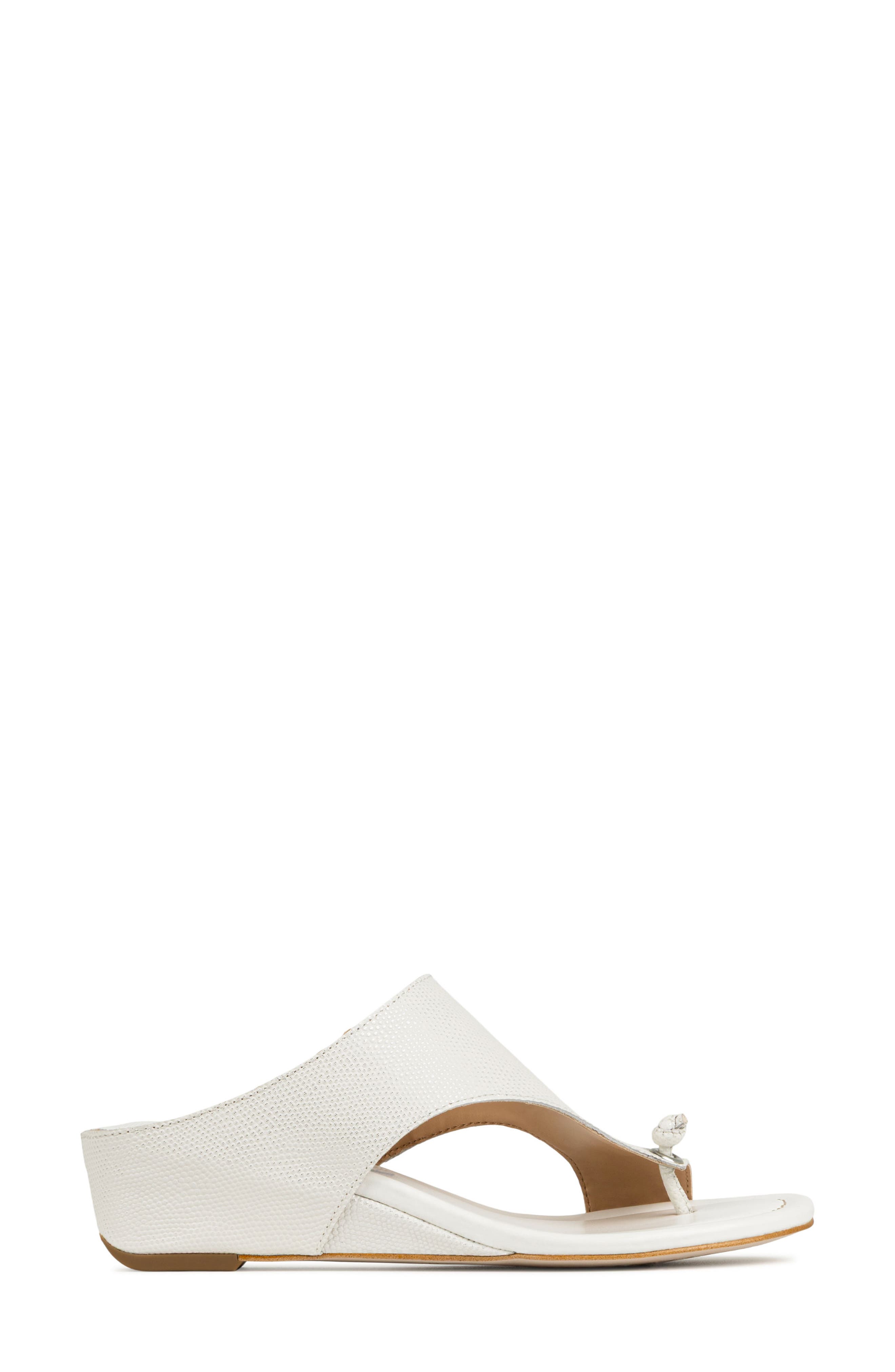 Toe Loop Wedge Sandal, Alternate, color, PORCELAIN