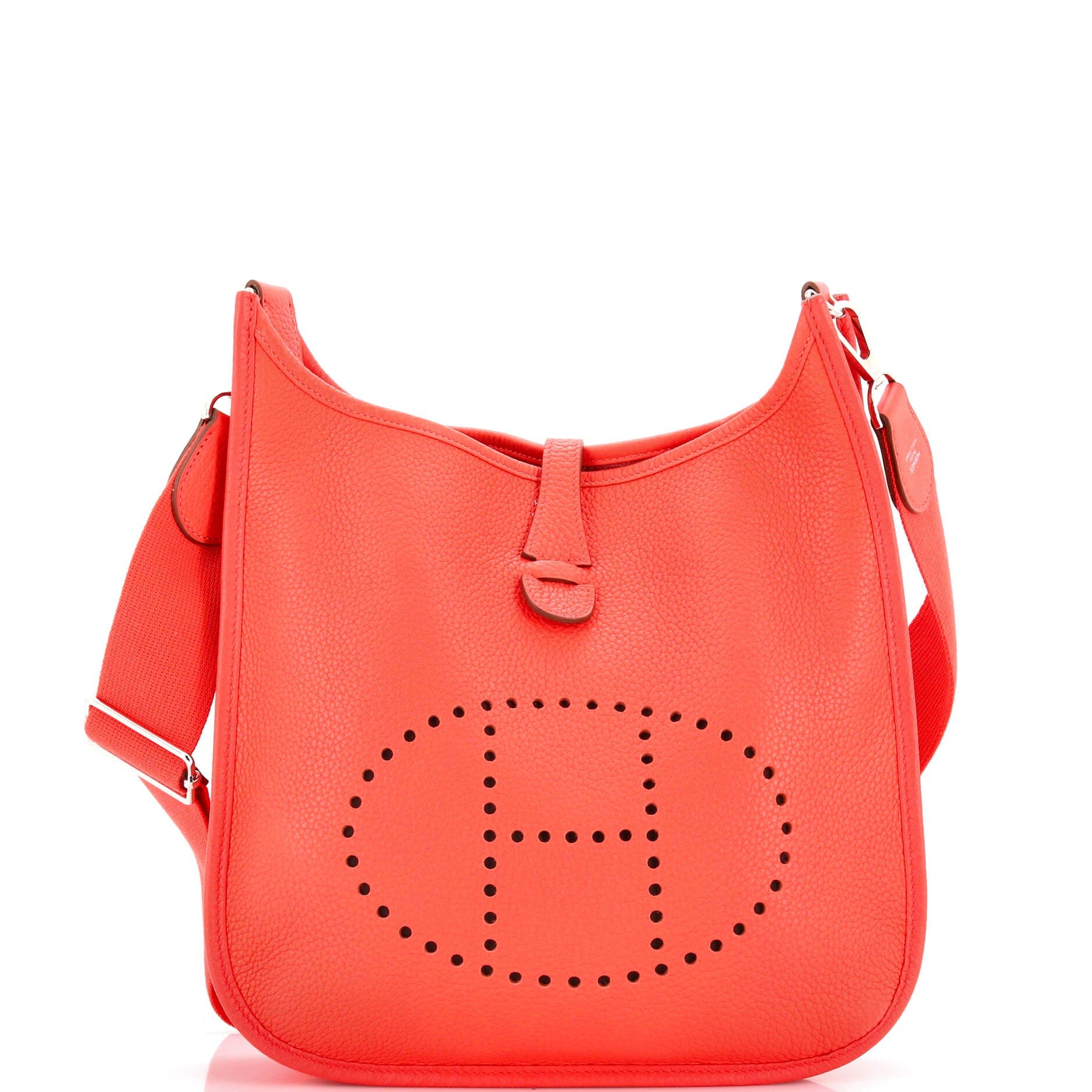 Pre-Owned Hermes Evelyne Bag Gen III Clemence PM, Main, color, Rose Jaipur