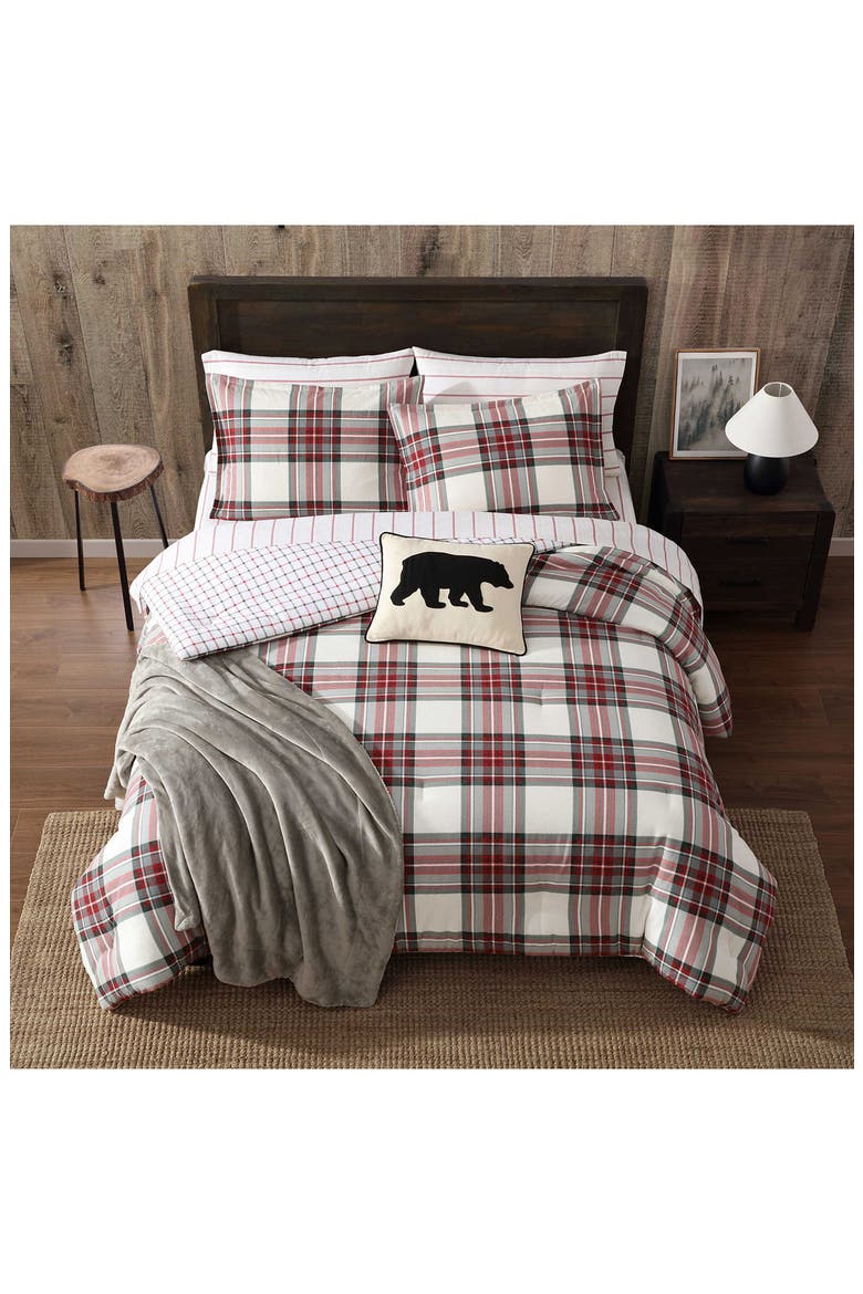 Serendipity Plaid Flannel Comforter Set, Alternate, color, SERENDIPITY PLAID