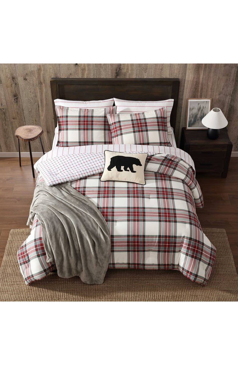 Eddie Bauer Serendipity Plaid Flannel Comforter Set, Alternate, color, Serendipity Plaid
