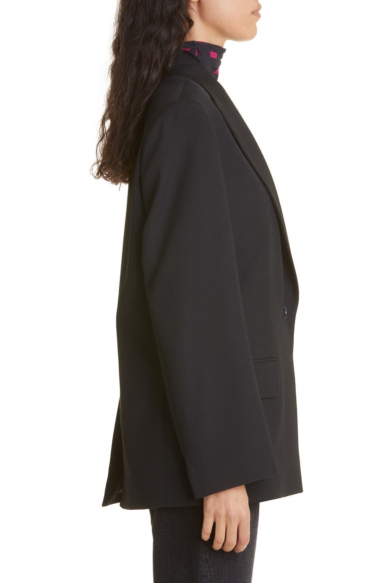Jillie One-Button Blazer, Alternate, color, BLACK