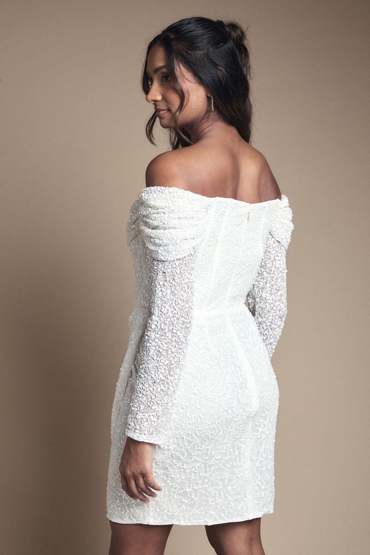 Bardot Long Sleeve Mini Dress - image 2