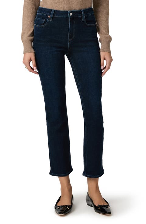 Cindy High Waist Ankle Slim Straight Jeans