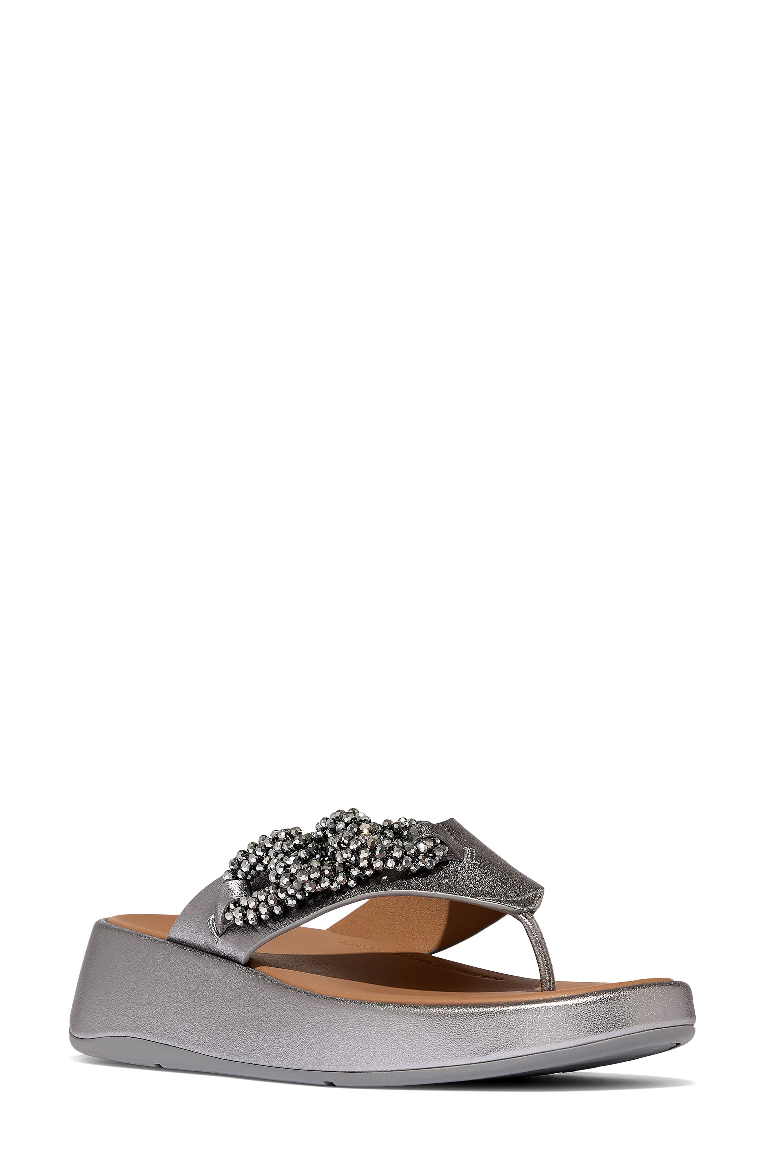 FitFlop F-Mode Beaded Chain Platform Sandal