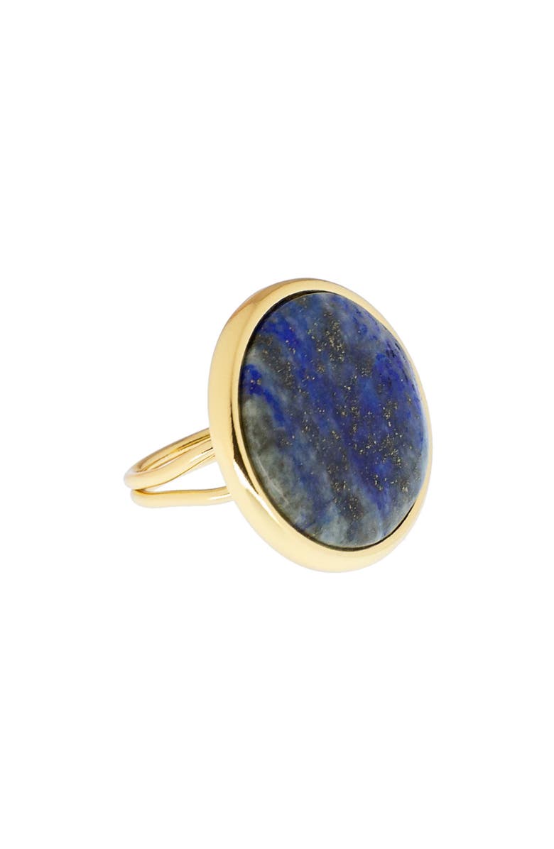 MARLYN SCHIFF Remy Semiprecious Stone Statement Ring, Main, color, Gold Lapis