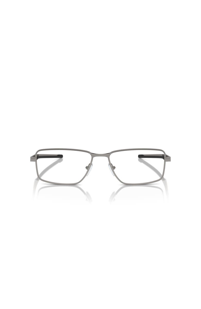 Scuderia Ferrari 57mm Rectangle optical glasses, Alternate, color, Silver