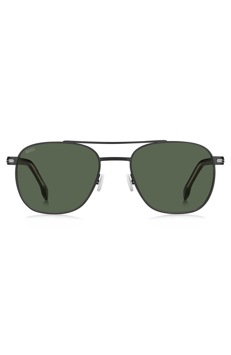 BOSS 56mm Rectangular Sunglasses, Main, color, 