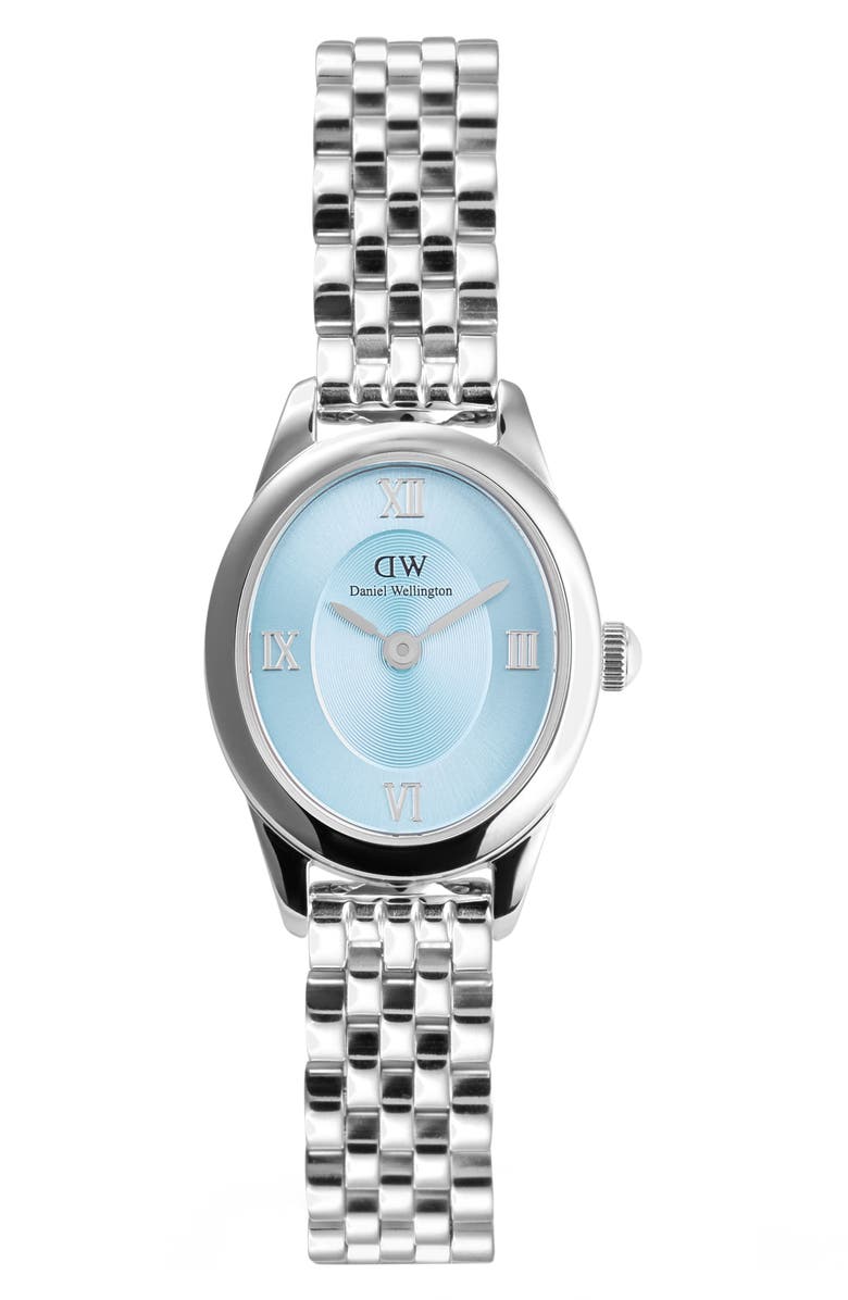 Daniel Wellington Ophelia Mini Bracelet Watch, 22mm x 25.5mm, Main, color, Silver