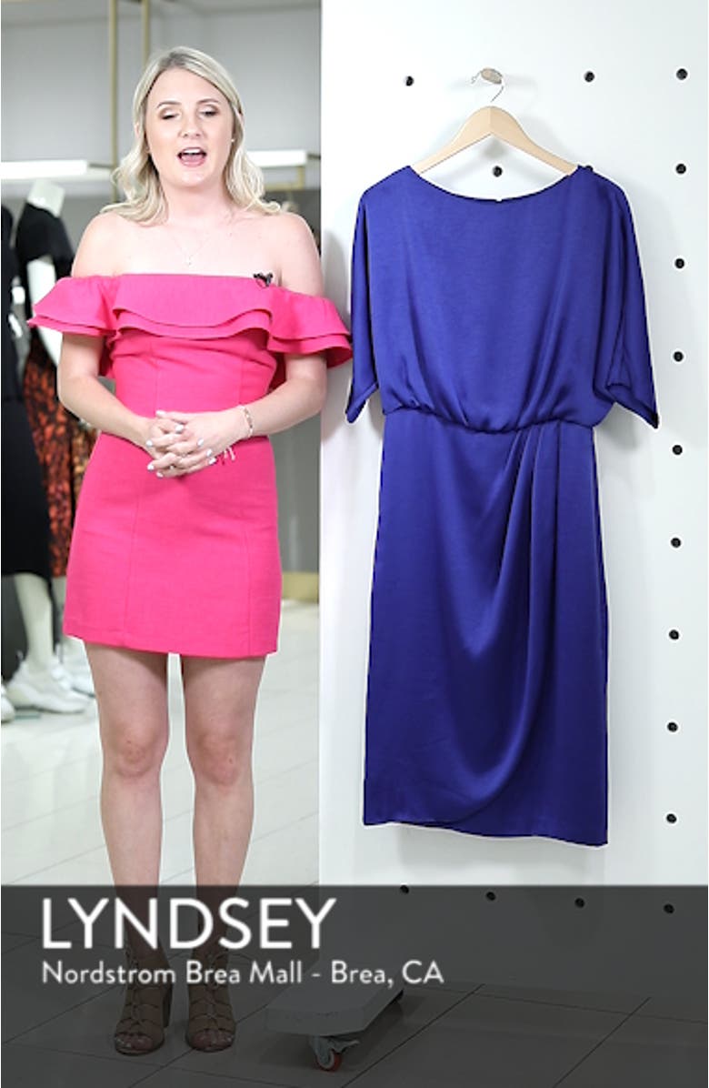 Draped Blouson Dress, sales video thumbnail