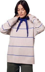 Celtic & Co. Split Hem Slouch Funnel Neck Jumper