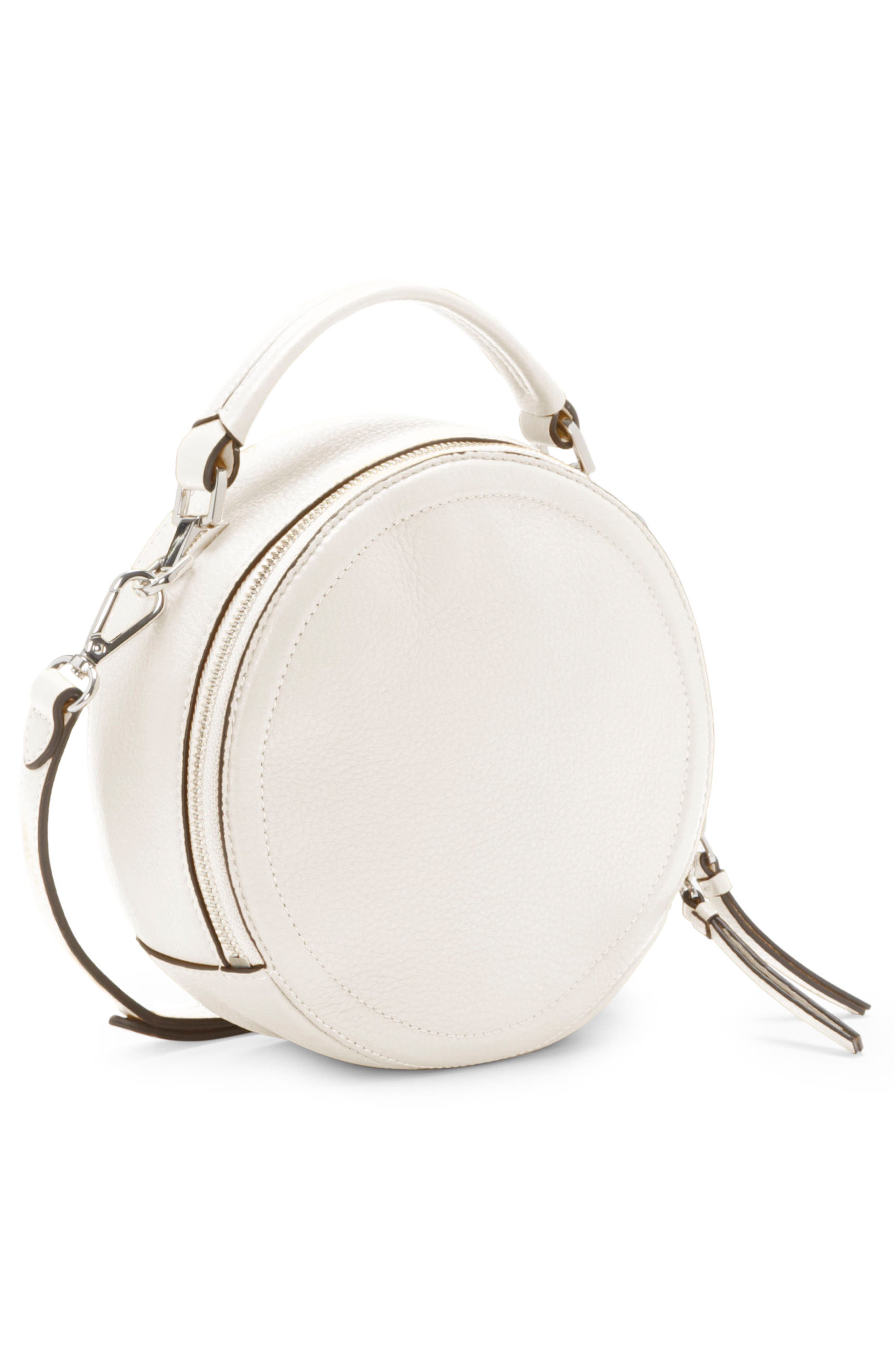 Bray Leather Crossbody Bag, Alternate, color, SNOW WHITE