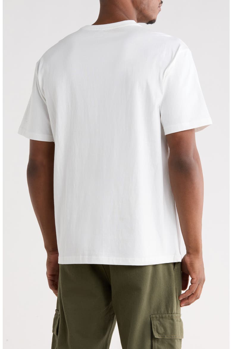 Relaxed Fit Check Graphic T-Shirt, Alternate, color, GARDENIA