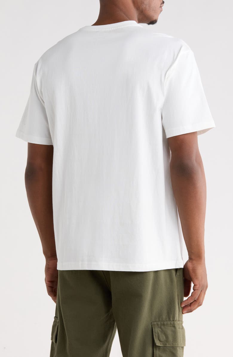 CAT WWR Relaxed Fit Check Graphic T-Shirt, Alternate, color, Gardenia
