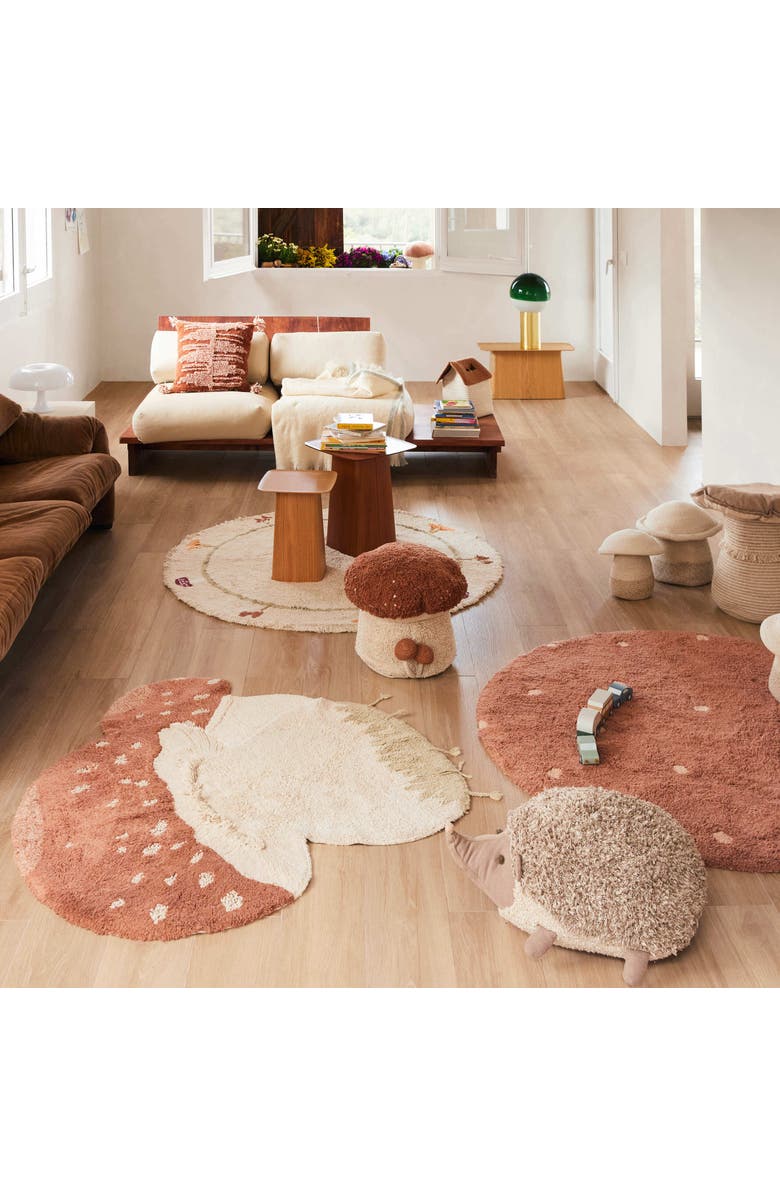 Lorena Canals Pouf Boletus, Alternate, color, Toffee, Natural