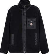 Moncler Zip Front Fleece Cardigan