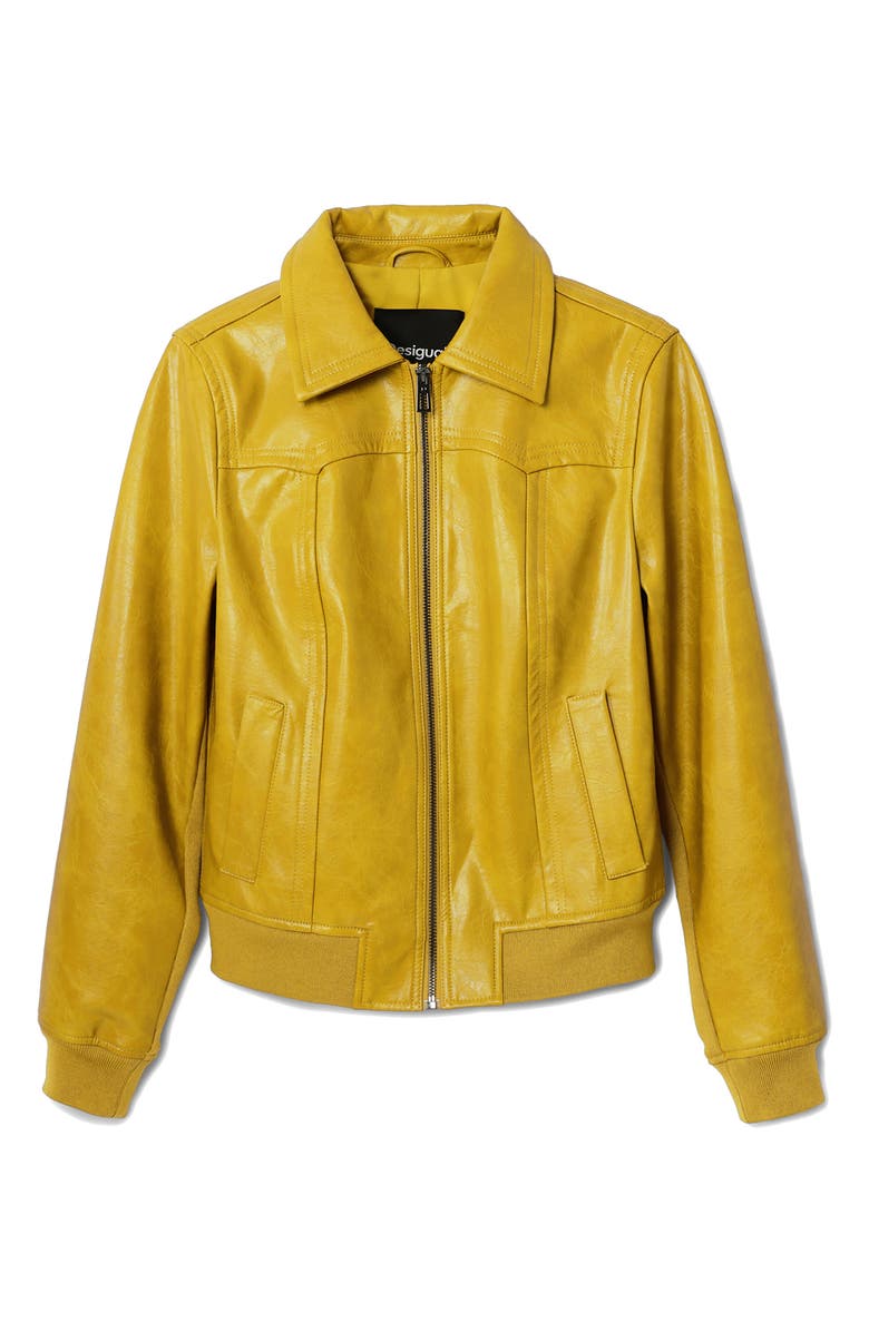 Desigual Helsinki Faux Leather Jacket, Alternate, color,
