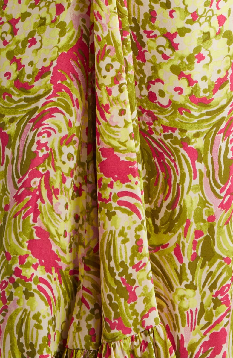 Cinq à Sept Daisy Swirl Ivey Floral Dress, Alternate, color, Pink Amethyst Multi