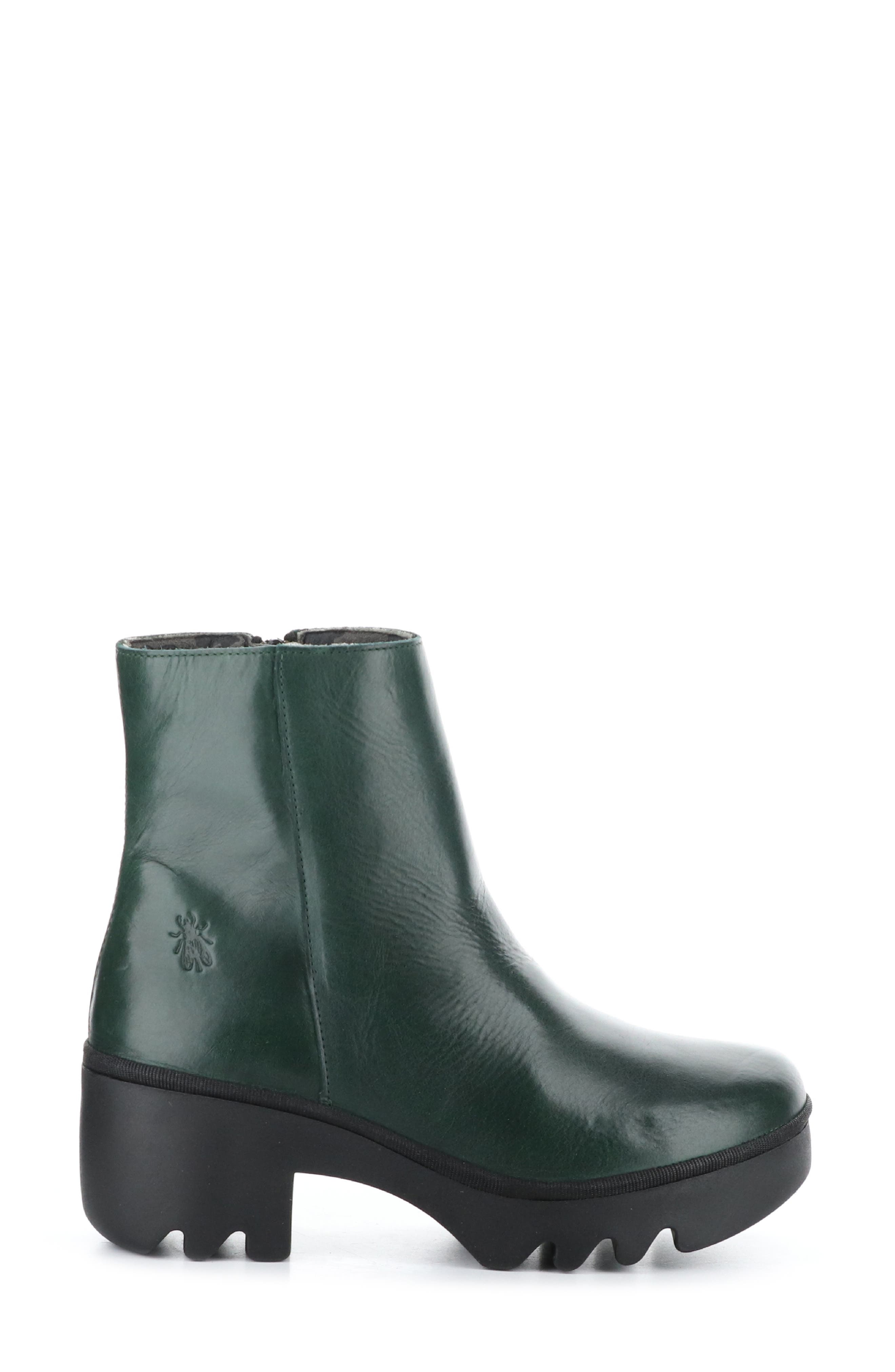 Fly London Toor Platform Bootie, Alternate, color, Petrol Rug